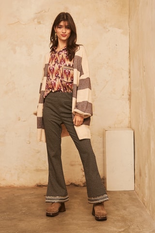 Pantaloni straight a vita alta Raptus - Nero