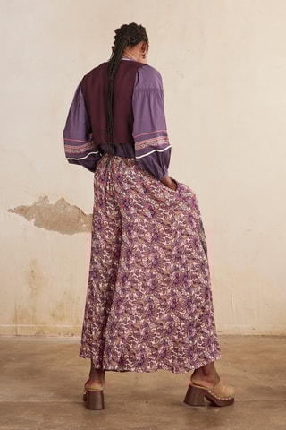 Pantalon palazzo Hara - Violet