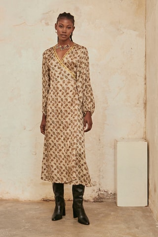 Robe midi Elika - Vert