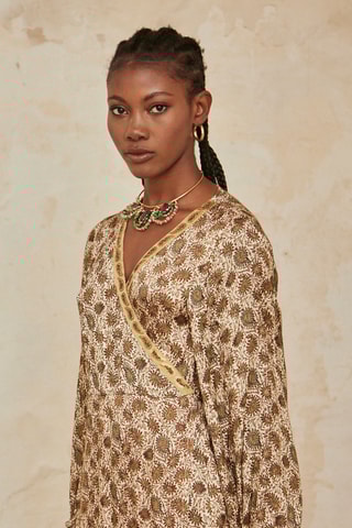 Robe midi Elika - Vert