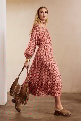 Jupe midi Faustina - Rose