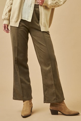 Pantaloni a vita alta Ren - Verde