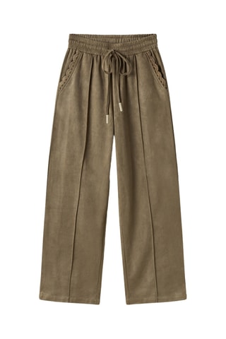 Pantaloni a vita alta Ren - Verde