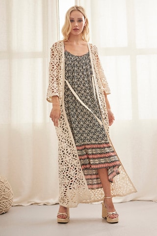 Robe longue Tem - Noir