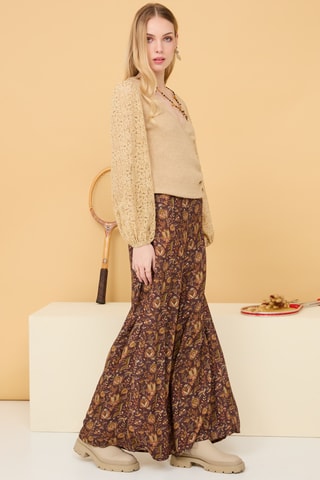Pantalon taille haute Morera - Camel