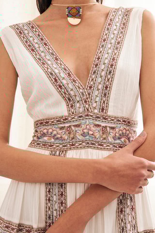 Robe patineuse Sira - Blanc