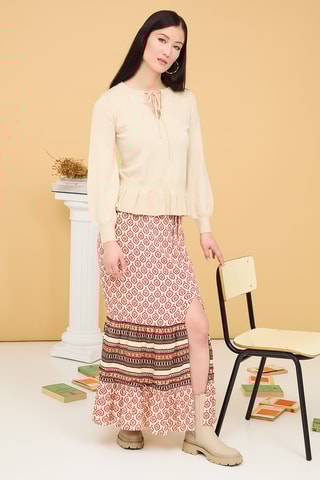 Jupe longue Nigel - Bordeaux