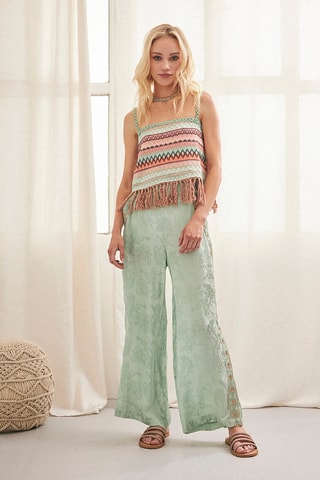 Pantalon palazzo Akane - Bleu