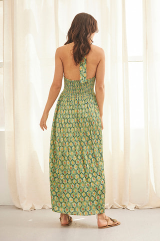 Robe longue Manami - Vert