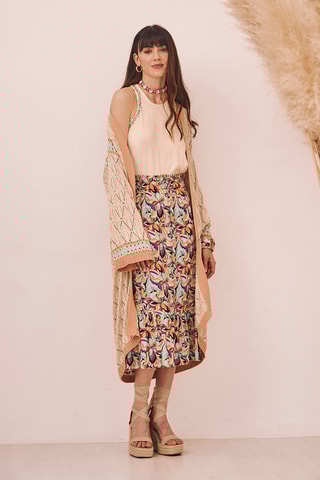 Gilet long TS.Bidar - Écru