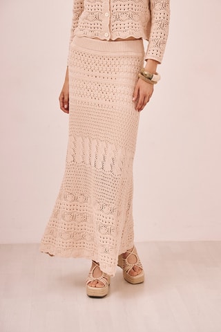 Jupe longue Loni - Écru