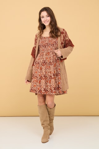 Robe patineuse Alisma - Camel