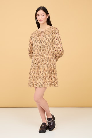 Robe droite Lirio - Beige