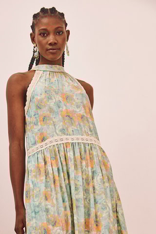 Robe longue Natai - Turquoise