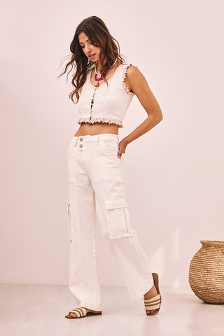 Pantaloni Sanika - Bianco