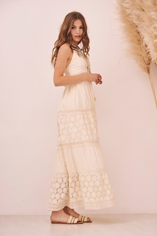 Robe longue Blonde - Écru