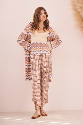 Pantaloni a vita alta Suarania - Viola