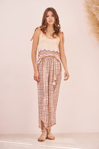 Pantaloni a vita alta Suarania - Viola