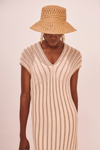 Robe fourreau Alaska - Beige