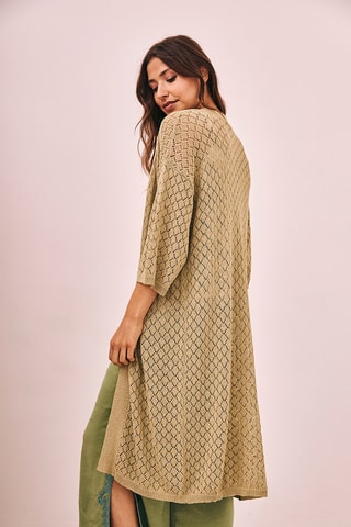 Cardigan lungo TS.Gaya - Verde chiaro