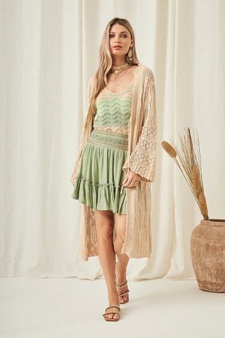 Gilet long TS.Elna - Beige