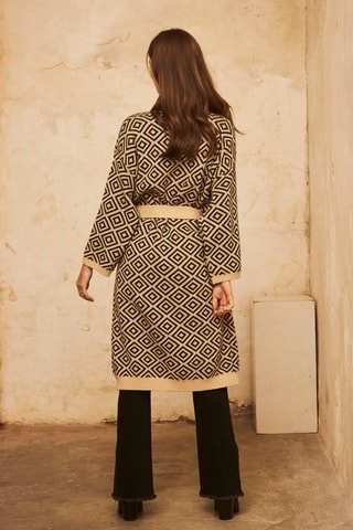 Cardigan lungo Naila - Nero