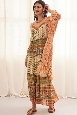 Cardigan lungo Zaniah - Arancione