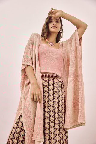 Gilet long Udaipur - Corail