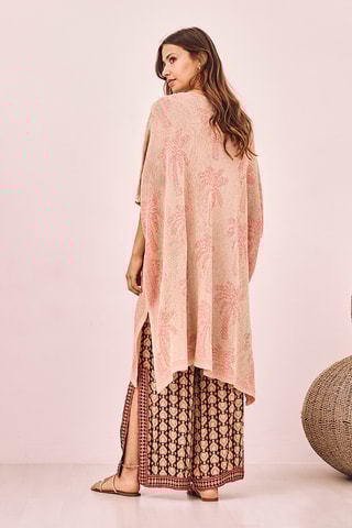 Gilet long Udaipur - Corail