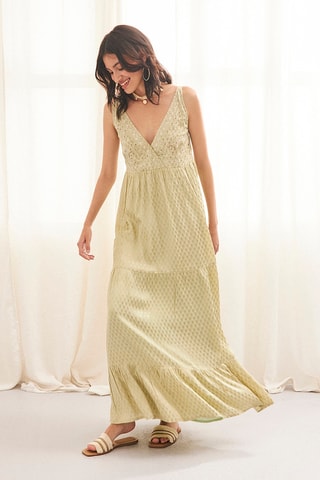 Robe longue Ven - Vert clair