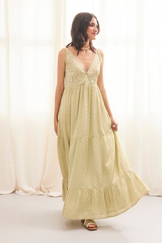 Robe longue Ven - Vert clair