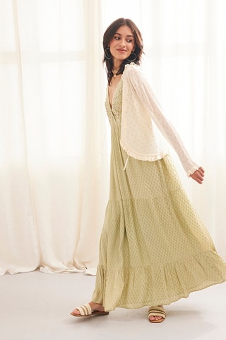 Robe longue Ven - Vert clair