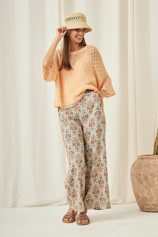 Pantalon palazzo Dishi - Bleu