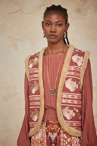 Gilet sans manches Ramya - Rose