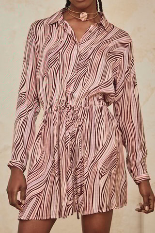 Robe chemise Nela - Bordeaux