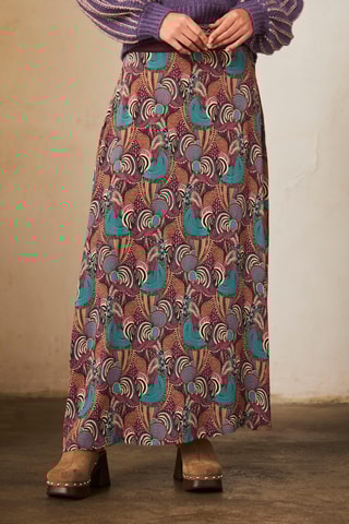 Jupe longue Daru - Bordeaux