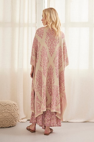 Gilet long Maia - Rose