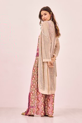 Gilet long Kofi - Écru