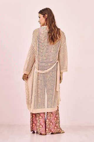 Gilet long Kofi - Écru