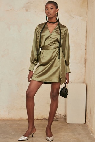 Robe droite Emira - Kaki