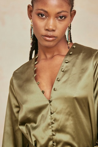 Robe droite Emira - Kaki