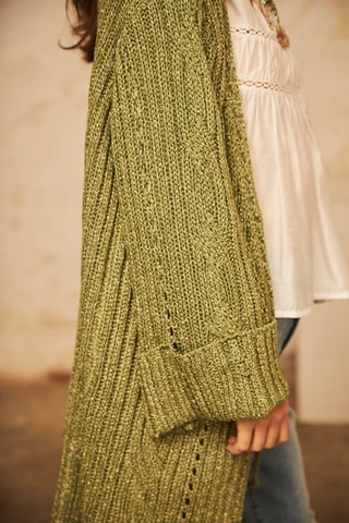 Gilet long Aisha - Vert clair