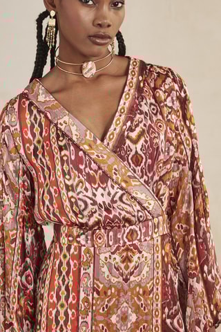 Robe portefeuille Nyre - Rose