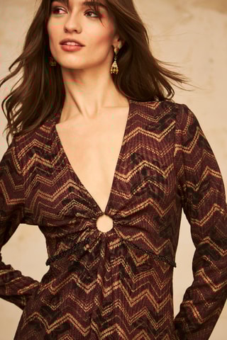 Robe midi Siupili - Bordeaux