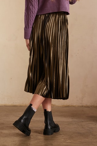 Jupe plissée Abil - Kaki