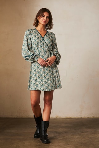 Robe portefeuille Sophie - Vert