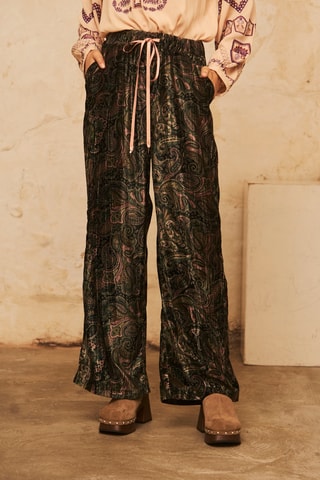 Pantaloni straight Atabey - Verde