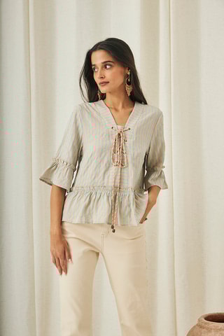 Blouse Yaka - Orange clair