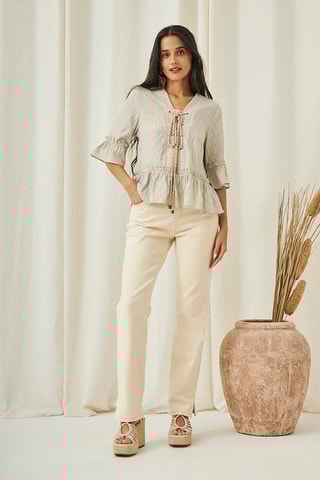 Blouse Yaka - Orange clair