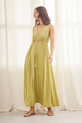 Robe longue Zuri - Vert clair
